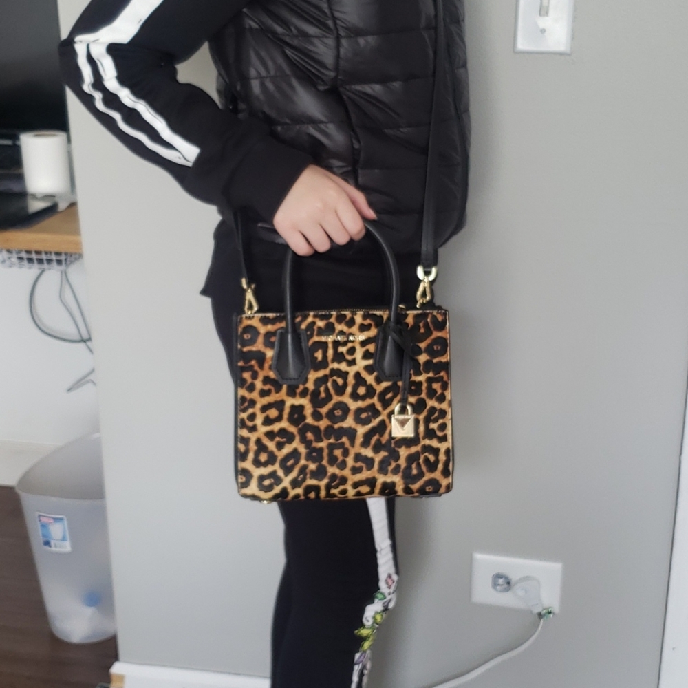 Michael  kors Mercer cheetah  bag